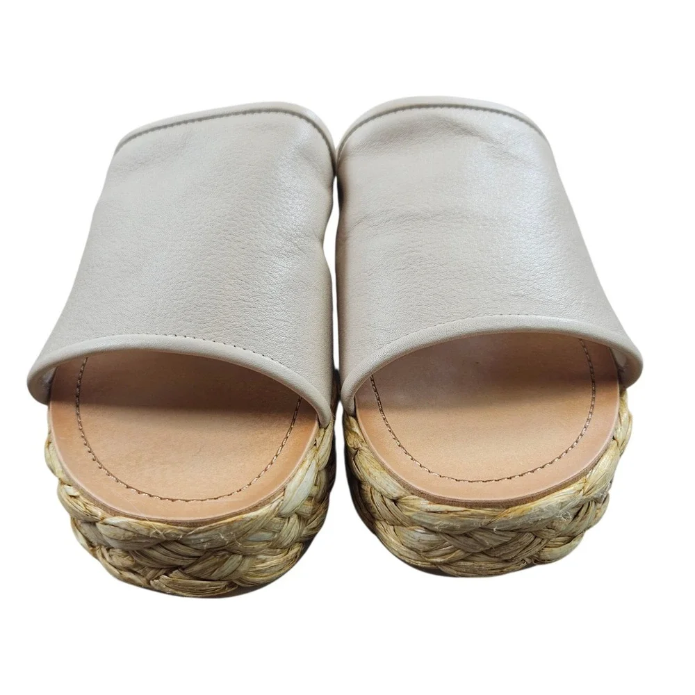 Dolce Vita Chavi Sandal Womens 9W Slides Platform‎ Shoes Casual Beach Wedge - Picture 8 of 9